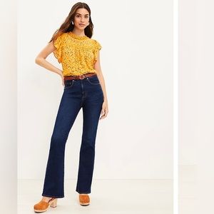 Loft High Rise Slim Flare Jeans